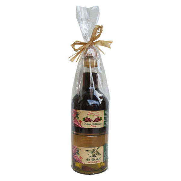 Stapelduo Balsamico und Öl